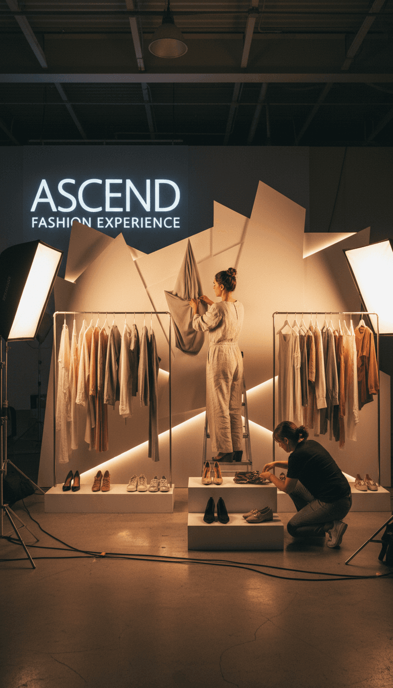 Fashion event production setup