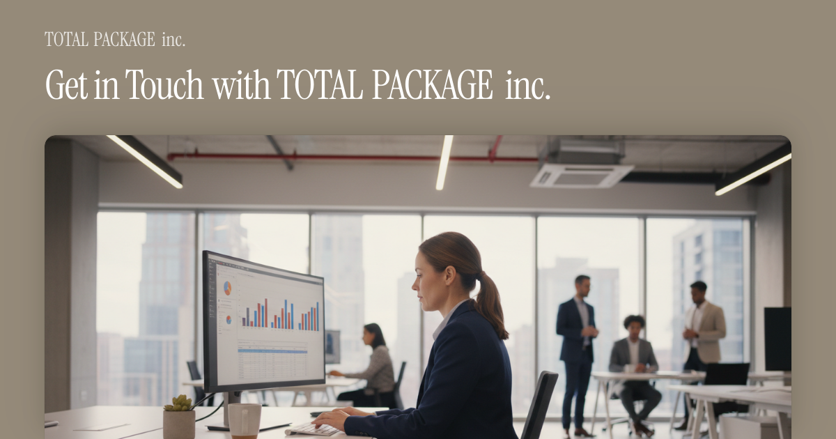 Get in Touch with TOTAL PACKAGE inc.